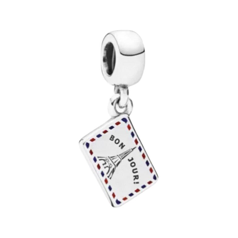 Pandora Original Design 925 Silver Pendant Couple Unisex pendant 791711ENMX Box