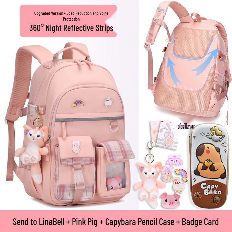 

Qixing Girls Ergonomic & Lightweight School Backpack Small