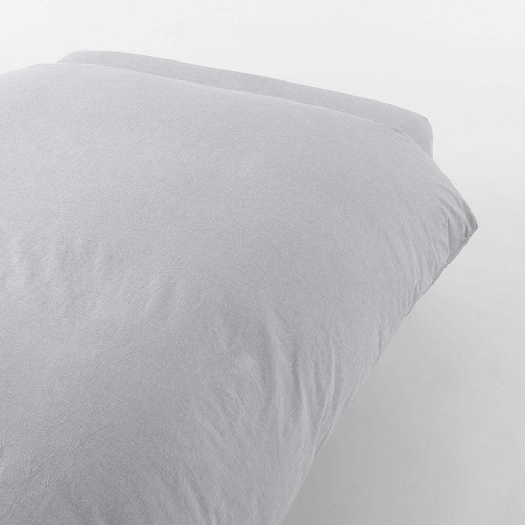 MUJI Washed Duvet Cover, SD, 170 x 210 cm, Gray, 84853050