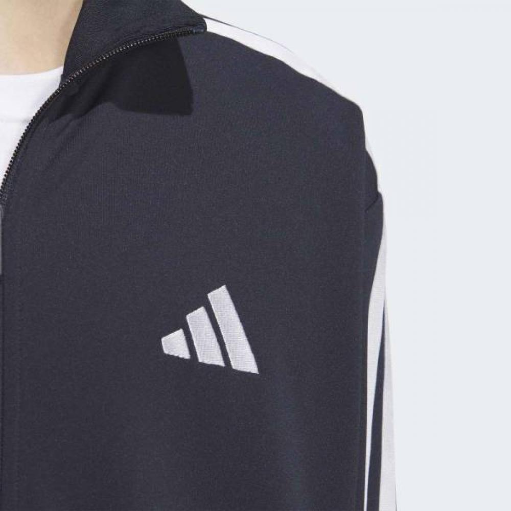 AdidaS Men S 3S Regular Fit Double Knit Track Jacket Navy