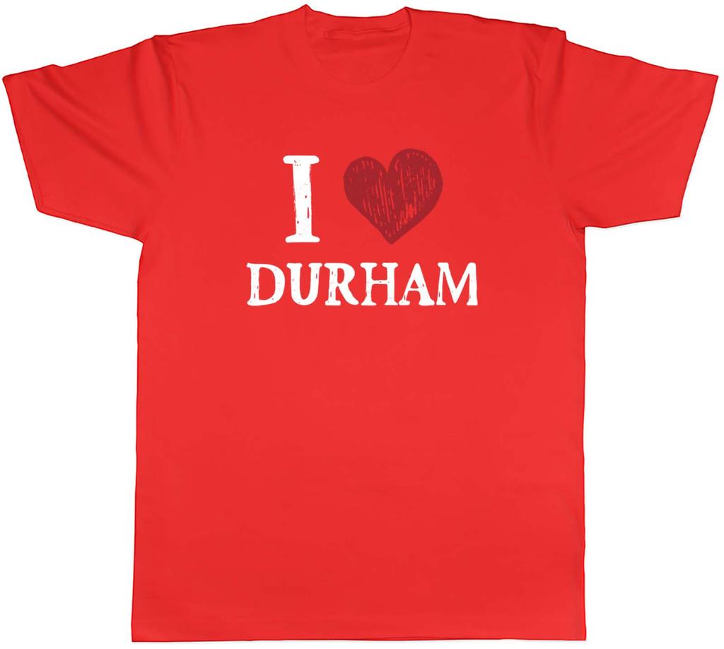 I Love Durham Unisexs TShirt North East England Historic City Tee Gift