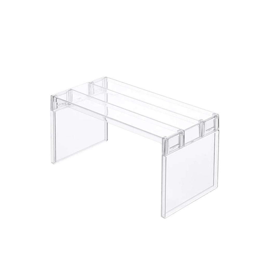 Organizery do lodówki Stojak do przechowywania Półki warstwowe Separatory do lodówki Przezroczysty Stojak na blat Oszczędność miejsca Akcesoria kuchenne