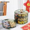 Light Luxury Divided Snack & Fruit Serving Tray