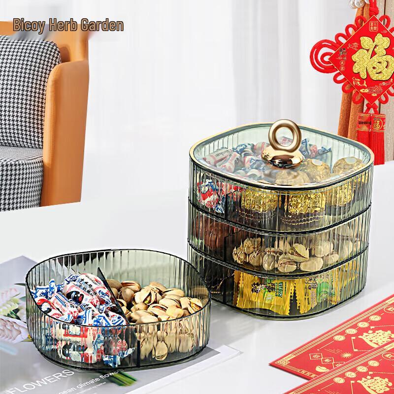 Light Luxury Divided Snack & Fruit Serving Tray 1 Piece