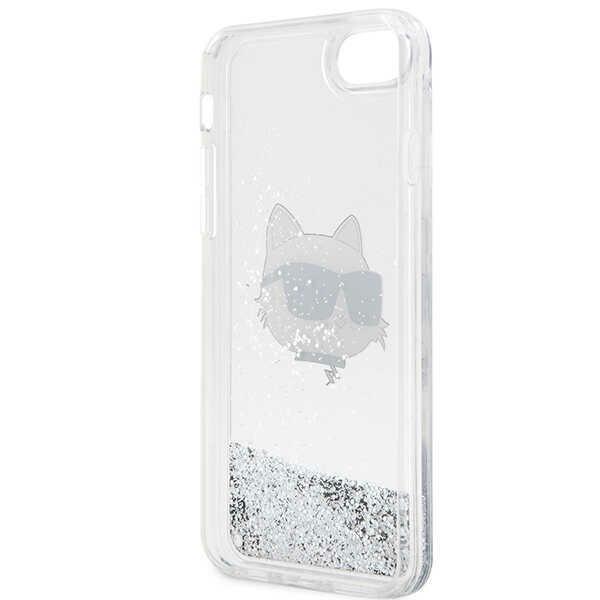 Karl Lagerfeld Klhci8Lnchcs Iphone 7/8/Se 2020 / Se 2022 Srebrny/Silver Hardcase Glitter Choupette Head