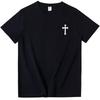 Jesus Cross T-Shirt Christ God Faith Christian Cross Shirt Casual Crew Neck Short Sleeve Graphic Tee Tops for Men Women