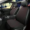 All-Season Breathable Linen Car Seat Cushion Set with Polka Dot Embroidery