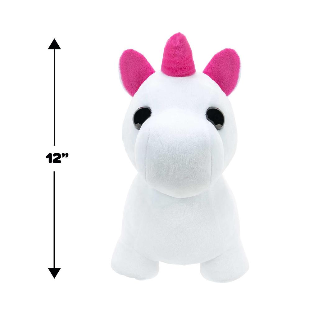 Adopt Me! Neon Unicorn 12-inch Light-Up Plush - Soft and Cuddly - 3 Light-Up Modes - Direct from the #1 Game - Kids' Toy - Ages 6+