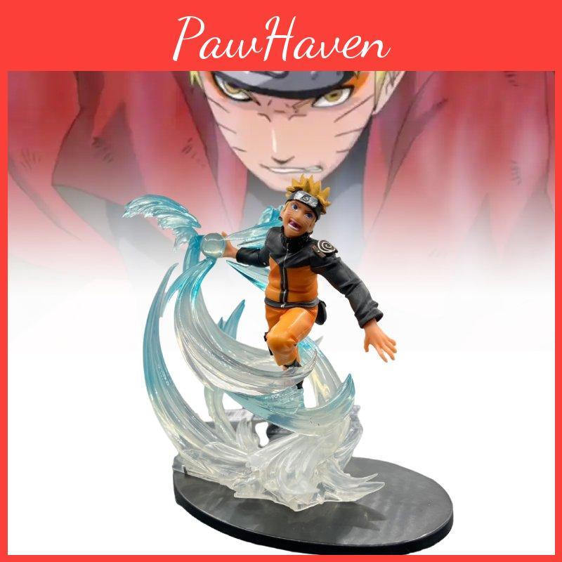 Collectible Naruto Uzumaki Spiral Combat Scene Pvc Figure 22x21x23.5cm For Fans