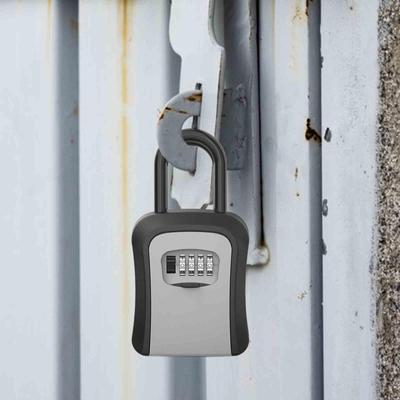 Caja de seguridad con cerradura para llaves, organizador de llaves, caja fuerte con combinación de 4 dígitos para almacenamiento en exteriores