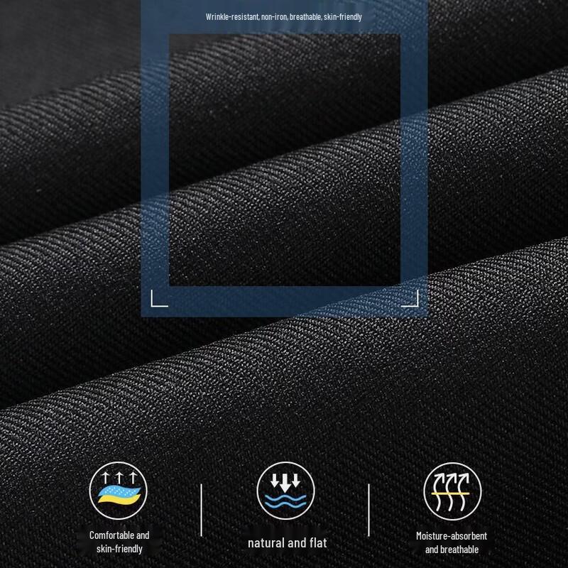 Men's Ice Silk Loose-Fit Business Casual Trousers