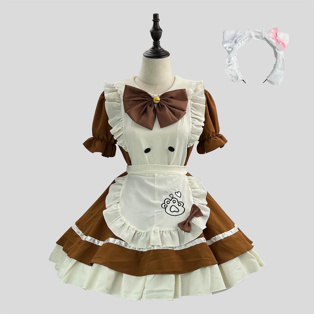 New Cross-Border Cute Maid Cosplay Lolita Halloween Costume for Women