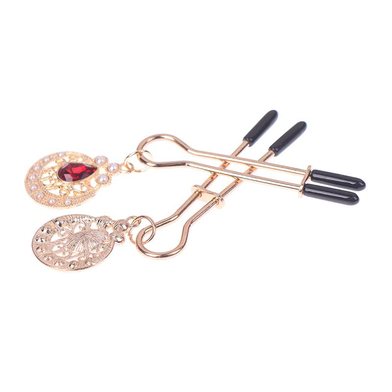 1 Pereche Metal Clipse pentru Sâni și Mameloane Clips pentru Clitoris Feminin Bijuterii Body Piercing Sex