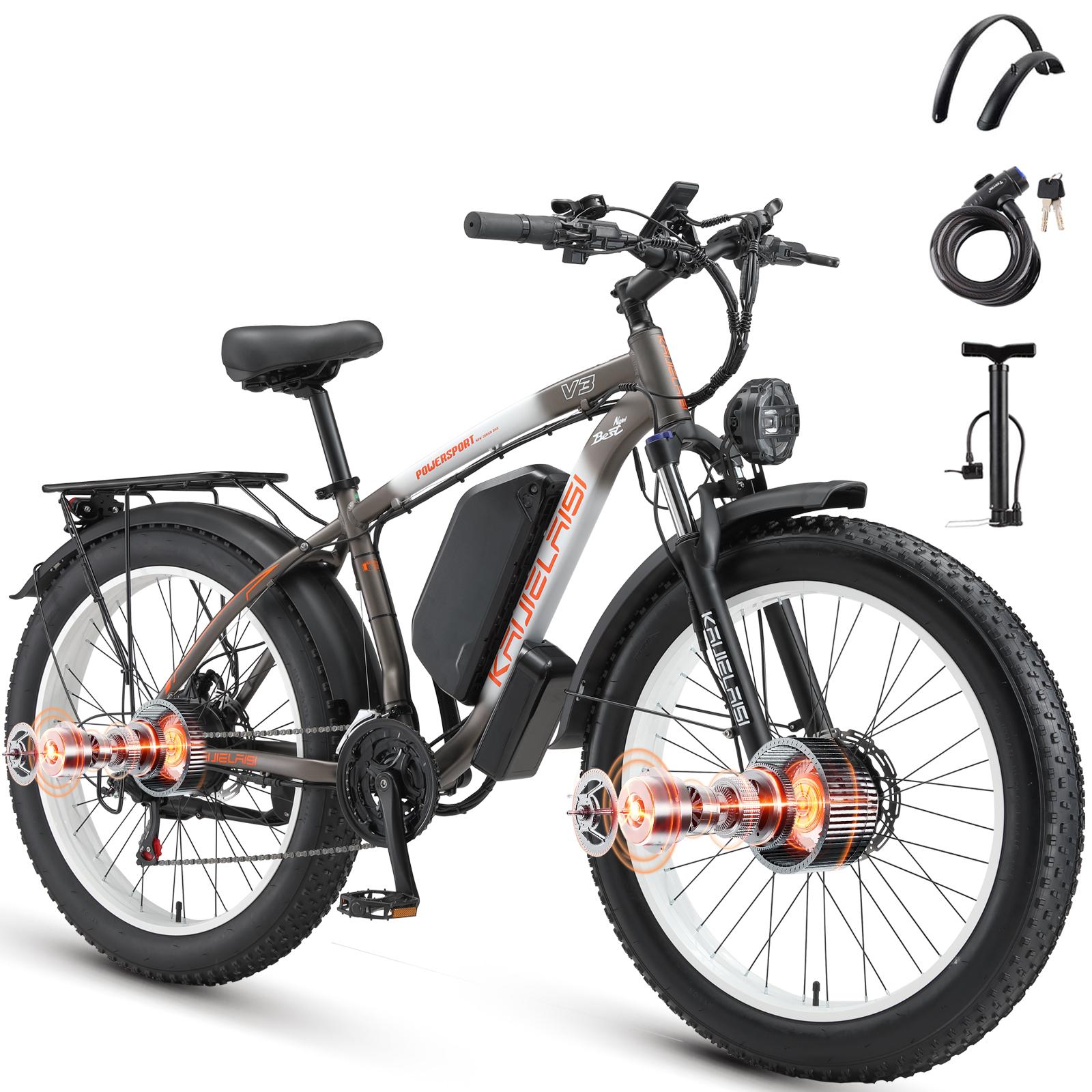 KAIJIELAISI V3 Electric Bike 1000W*2 Dual