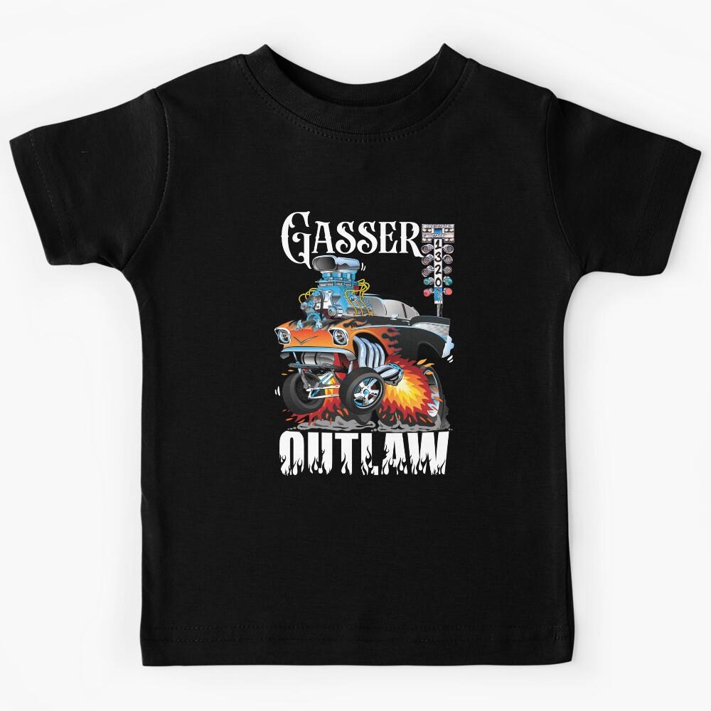 Gasser Outlaw Class Vintage Drag Racing Race Car Kids T-Shirt 130