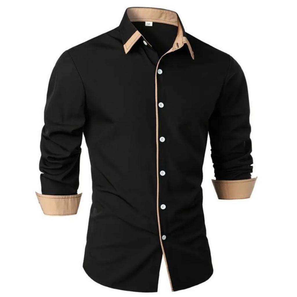 Camicia essenziale a maniche lunghe, ottima per il lavoro e le uscite casual.