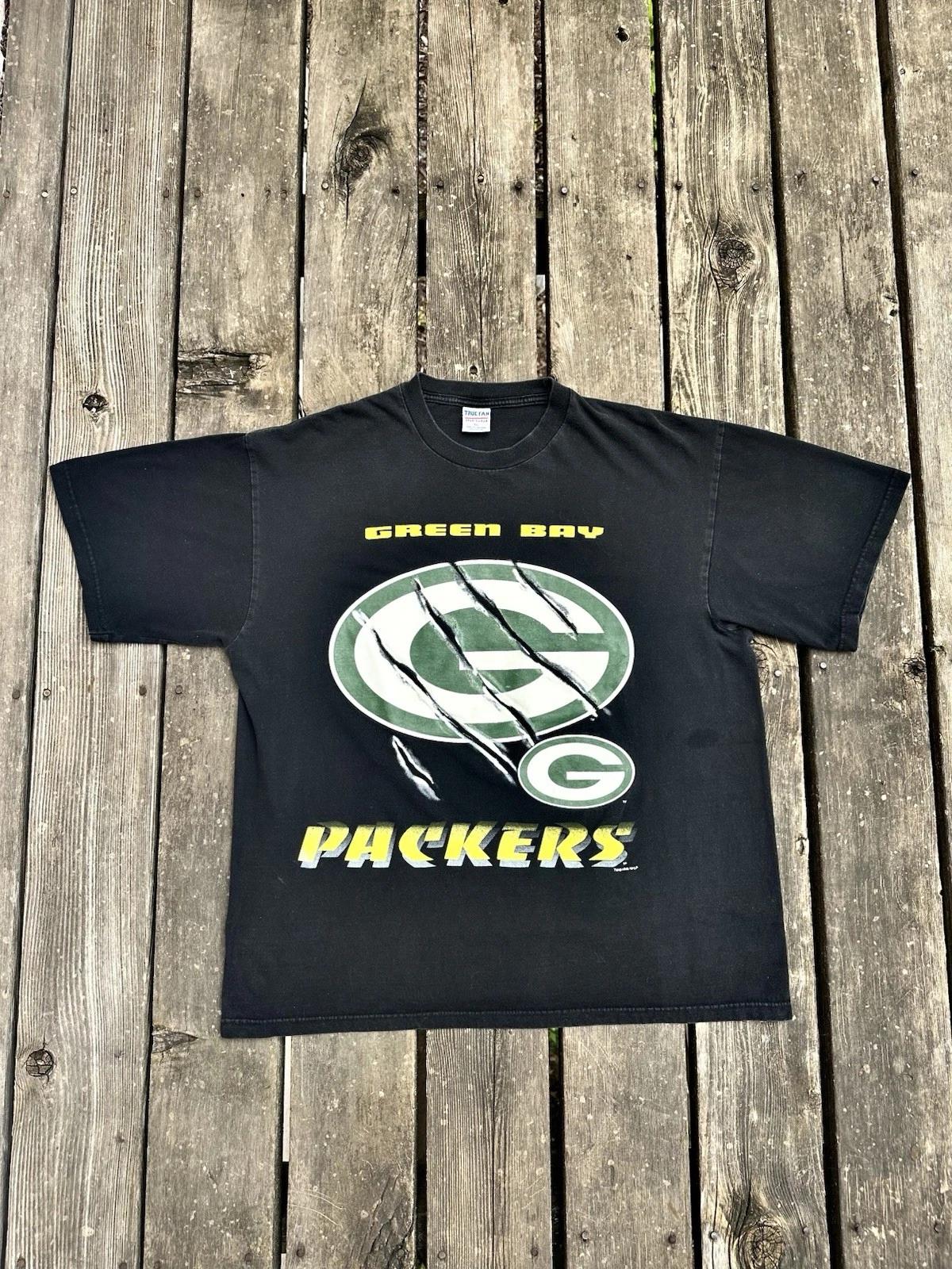 

Vintage Green Bay Packers T Shirt Men’s XL Black 90’s XL