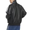 adidas Originals Track Top Pleather 3S Stand Collar Zip Jacket Unisex Jackets KQ5472