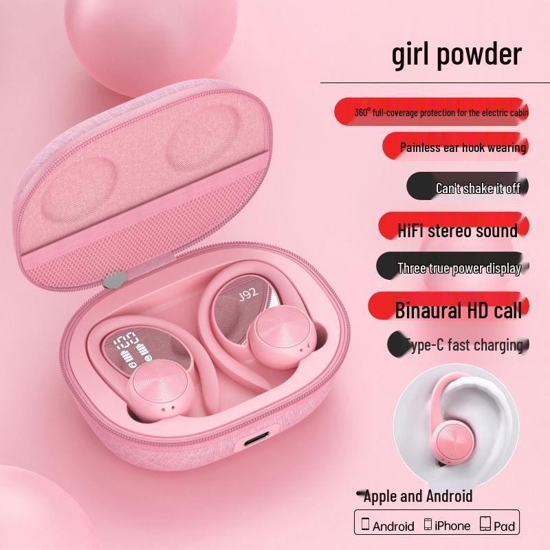 Wireless TWS Bluetooth Sports Ear-Hook Waterproof Headset