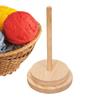 Wood Yarn Stand Yarn Spool Home Braided Yarn Spool Storage Stand Table Top Rotary Ball Wooden Winder Yarn Ball Holder Dispenser