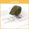 Solid Durable Color Canvas Belt With Fastopen Plastic Buckle For Sports Leisure
