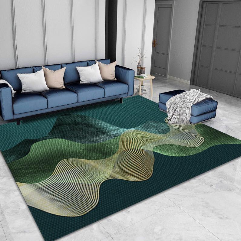 

Nordic Fashion Style Stripe Carpet Living Room Sofa Bedroom Bedside Study Entrance Door Rug Non-slip Light Luxury Home Decor Mat 40x60cm