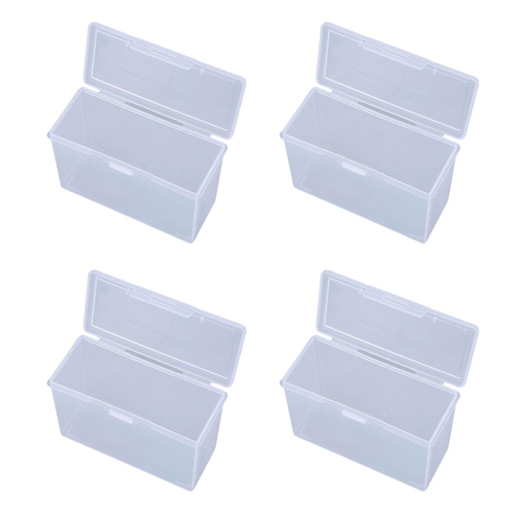 4Pack Plastic Boxes Card Holder Organizers for Bank Visiting Card Container for Card Storage Screws Hairpins Holder