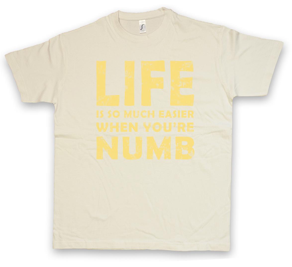 

LIFE IS SO MUCH EASIER WHEN YOU ARE NUMB T-Shirt Mens Womens Tees Top Mr. Hacker E Robot Corp Allsafe 2XL