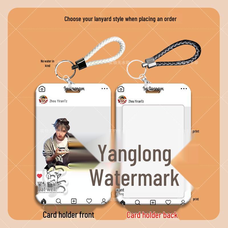 Zhou Yiran Studenten-Lanyard-Kartenhalter: Passt für Bus-, Wasser-, Campus-, Zugangs- und Schiebereis-Karten.