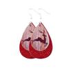 2020 New Double-Layer Leather Christmas Earrings