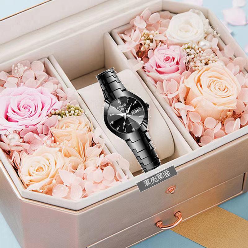 Chinese Style Medieval Small Fragrant Style Simple Temperament Retro Round Dial Small Exquisite Watch Female Style