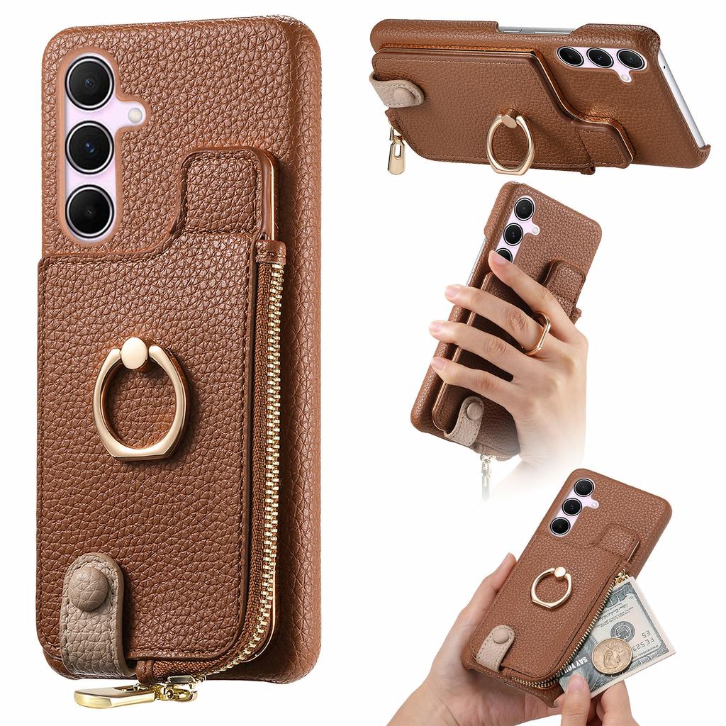 Y3 for Samsung Galaxy A55 5G Case RFID Blocking Phone Wallet Cover Supports Magnetic Car Holder