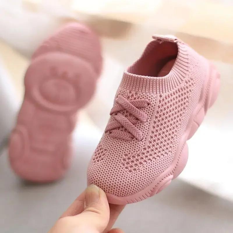 Baby Sneakers 2025 Fashion Children Flat  Infant Kids Baby Girls Boys Solid Mesh Sport Running Sneakers Shoes