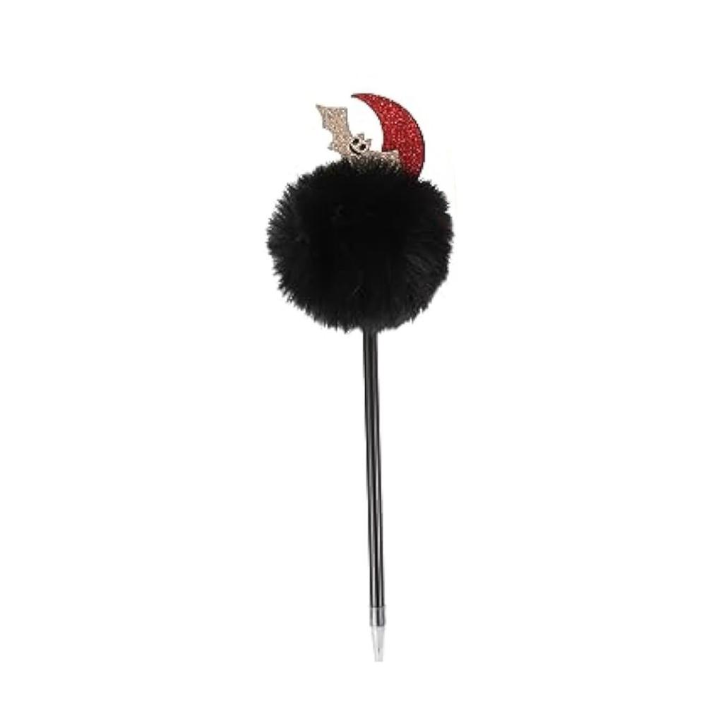 Halloween Plush Ball Pen Cute Halloween Pumpkin Ballpoint Pen Creative Shape Ballpoint Pen Children's Stationery 2ml