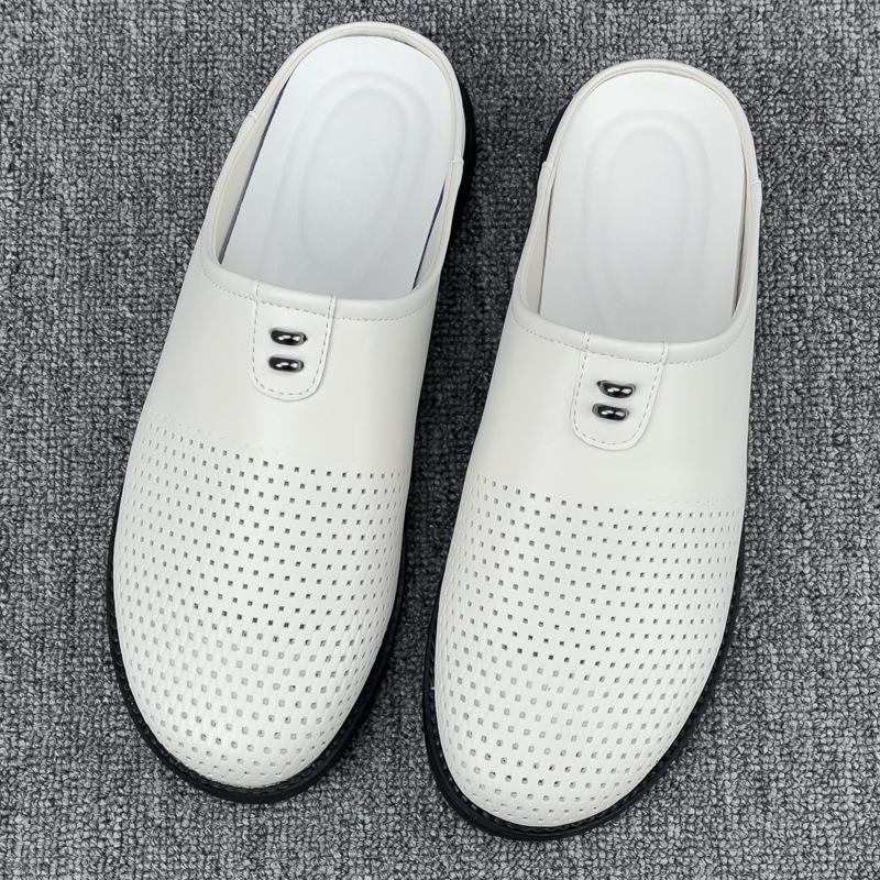 Stor storlek 47 48 sandaler herr sommar 2025 nya halkfria svala tofflor strand hålskor herr ytterkläder