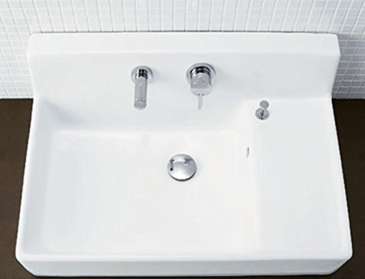 LIXIL INAX Satis Washbasin wet Pure White (with counter) (single faucet) YL-A537TBV/BW1