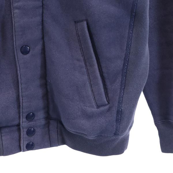 Champion Mono Blue Replica sweat Jacket M Navy system Back brushed Men's Used