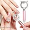 Cat Face Round Magnetic Wand Nail Art Tool, Viral Cat Eye Magnet Pen, Ring Strong Magnet for Gel Polish 3pcs