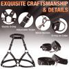 Sex Restraints Strap SM Bondage Gear Sex Toys Leather  Body Chest Harness Handcuffs Leg Cuffs Adults Bondage Sex Accessories