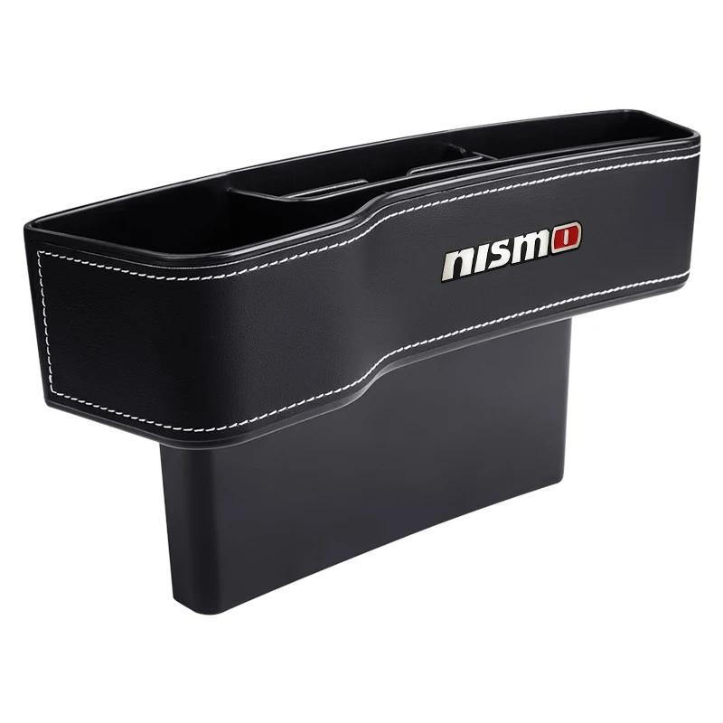 New Car Crevice Storage Box with Seat Gap Slit Seat Gap Slit Pocket Seat Organizer For Nismo Nissans Tiida Teana X-trail Almera
