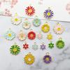 Alloy Flower Petal Jewelry Accessories: DIY Earrings, Phone Chain, Oil Drip Pendant
