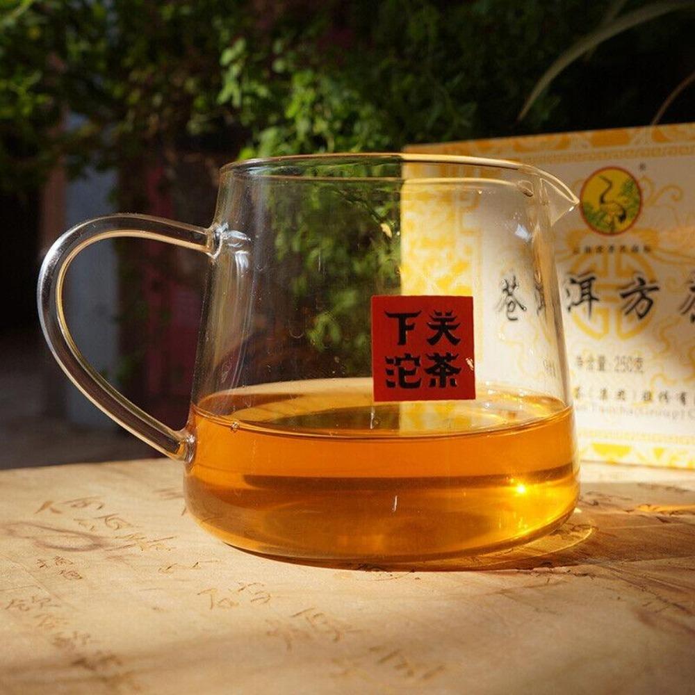 Aged Raw Pu-erh Tea Brick 250g Shia Guan Er Fang Tea