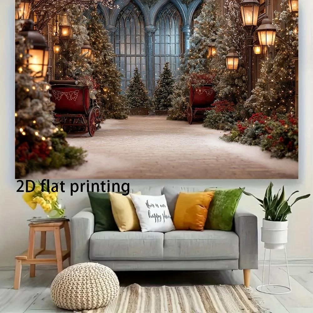 2D Plan 1 Piece Magic Channel Background Christmas Photo Background Christmas and Photo Background