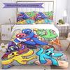 3pcs Duvet Cover Set (1*Duvet Cover + 2*Pillowcase, Without Core), Game Rainbow Friends Print Soft All‑Season Bedding Set, Home Bedroom Decor Gift