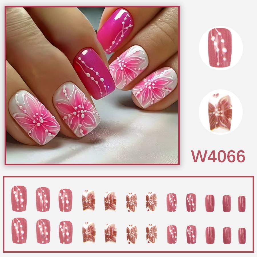 European & American Whitening Daily Wear Nail Art - Medium-Long Style