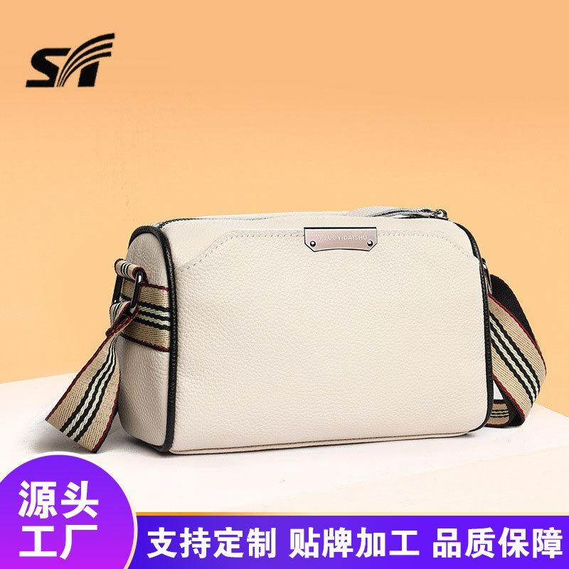 Leather Women's Bags, Large-capacity Bags, Women's Simple and Versatile Soft Leather Shoulder Bags, First-layer Cowhide Messenger Bags
