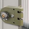 Retro Dual Opening Door Latch Easy Installation Metal Sliding Door Lock Secure Locking for Household & Commercial Use