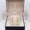 Children's Crown Tiara Girls New Crown Crystal Hair Hoop Model Catwalk Hair Accessories Princess Hairpin