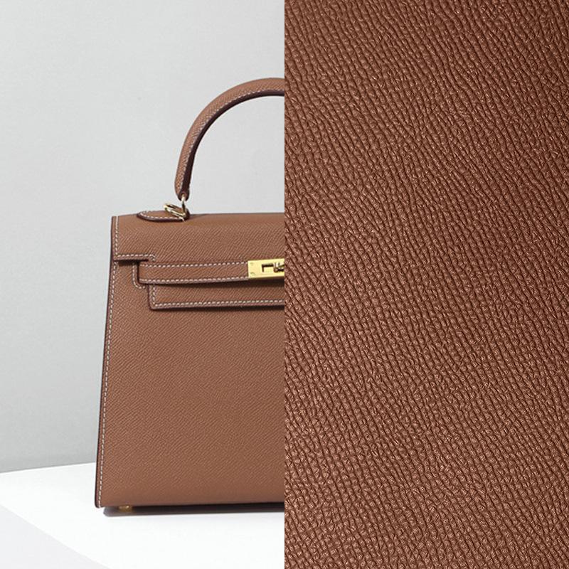 The Second Generation Kelly Bag Palm Pattern Cowhide Shoulder Bag Women's Leather Versatile Commuter Messenger Portable Kelly Bag