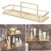 Metal Cosmetic Storage Shelf Wall Mounted Sanitary Organizer Shelf Bathroom Storage Rack  Household